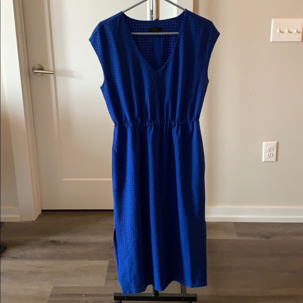 JCrew Royal Blue Midi Dress